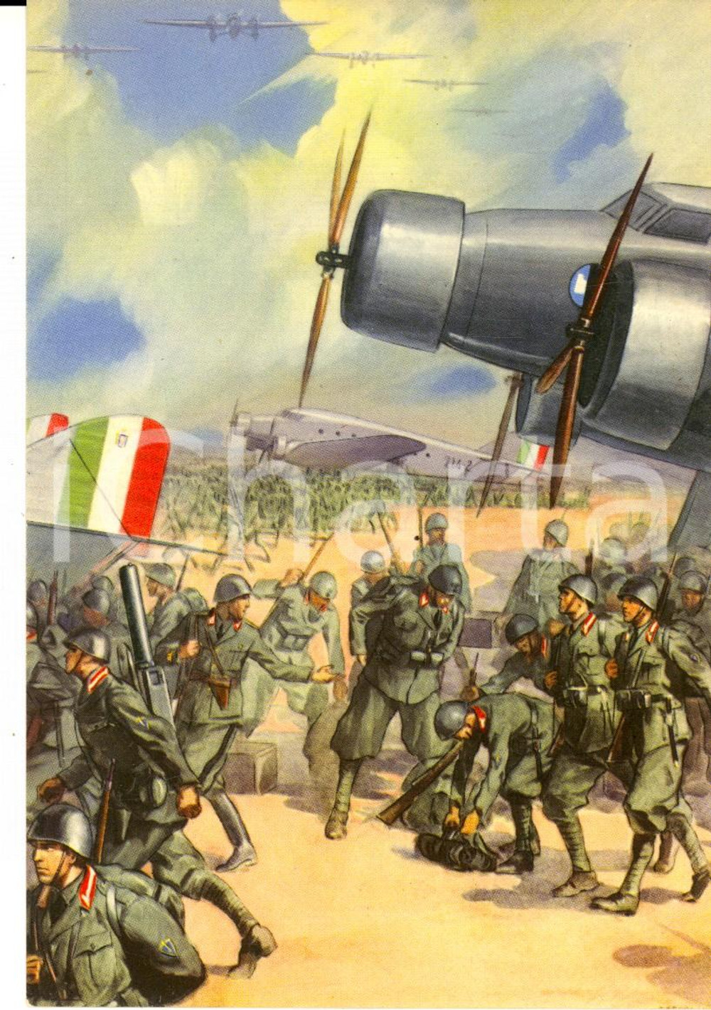 Cartolina originale da collezione 1940 ca Museo Storico GRANATIERI di SARDEGNA e di ALBANIA Cartolina FG NV 1