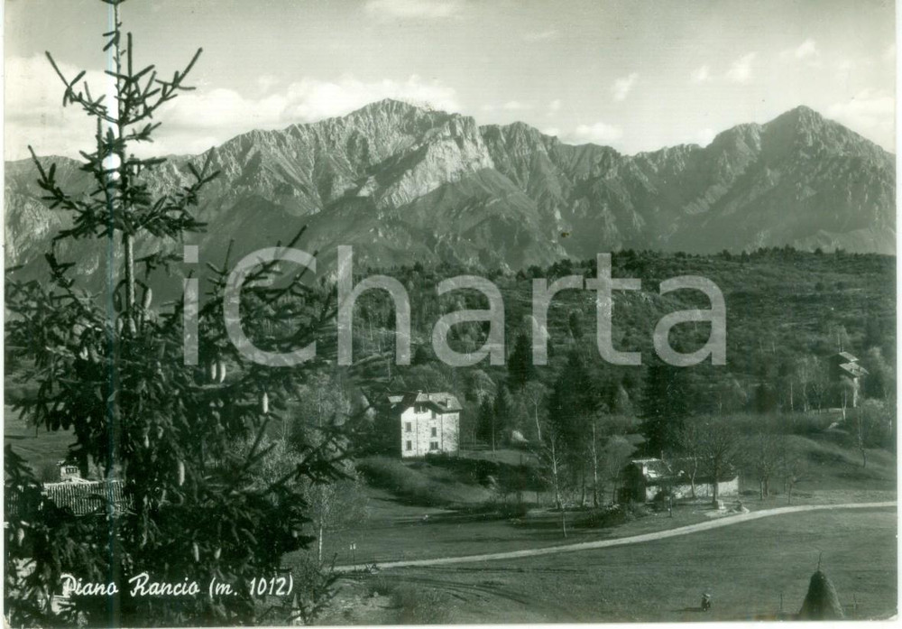 Cartolina originale da collezione 1953 BELLAGIO CO Veduta panoramica di PIANO RANCIO Cartolina FG VG 1