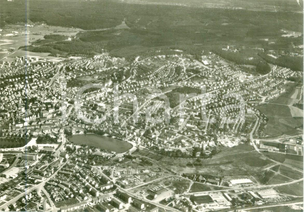 Cartolina originale da collezione 1965 BOBLINGEN GERMANIA Panorama aereo della cittÃ  Cartolina FG VG 1