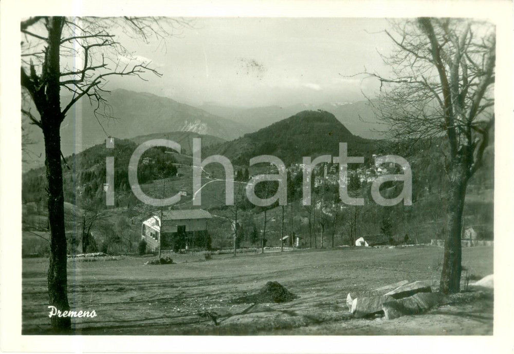 Cartolina originale da collezione 1960 ca PREMENO VB Panorama del paese dal bosco ceduo Cartolina FG NV 1