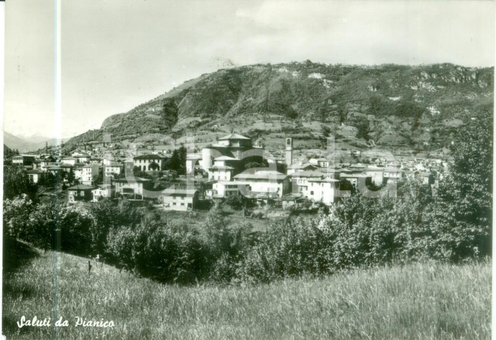 Cartolina originale da collezione 1969 PIANICO BG Panorama del paese Cartolina FG NV 1