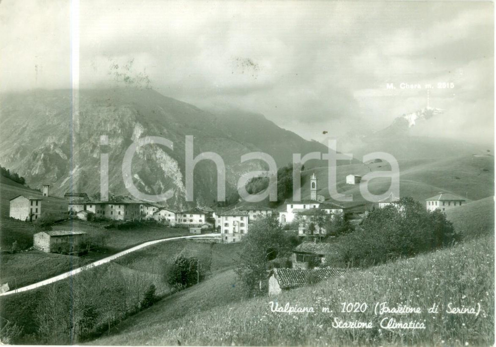 Cartolina originale da collezione 1953 SERINA BG Stazione climatica di VALPIANA Cartolina FG VG 1