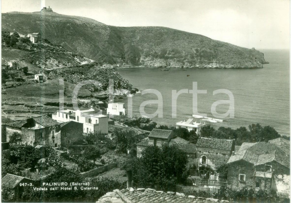 Cartolina originale da collezione 1955 ca CENTOLA SA Capo PALINURO visto dall Hotel SANTA CATERINA Cartolina FG 1