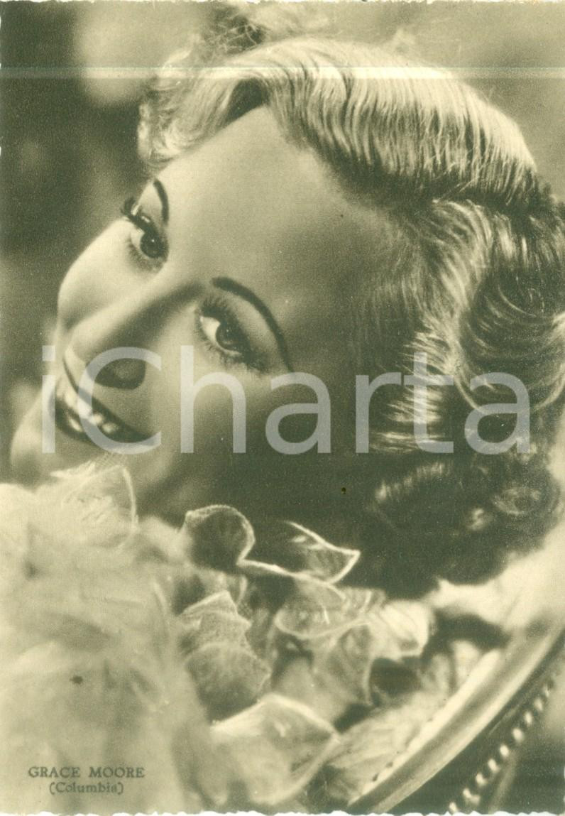 Fotografia d epoca originale 1937 CINEMA Attrice Grace MOORE Columbia Pictures Cartolina FG NV 1