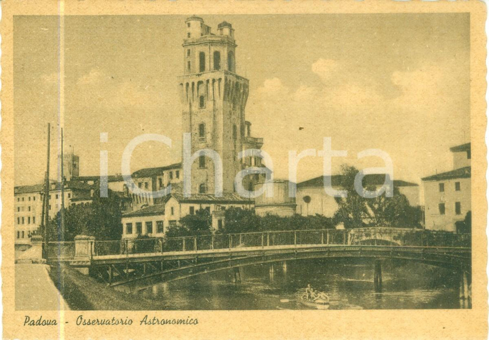 Cartolina originale da collezione 1946 PADOVA Veduta dell Osservatorio Astronomico Cartolina FG VG 1