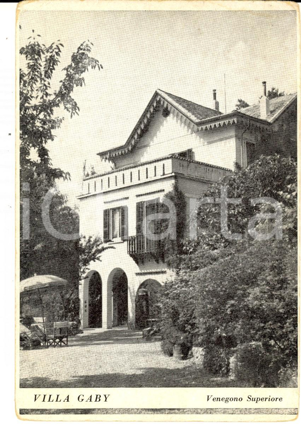 Cartolina originale da collezione 1940 ca VENEGONO SUPERIORE VA Villa GABY Cartolina postale FG 2 1