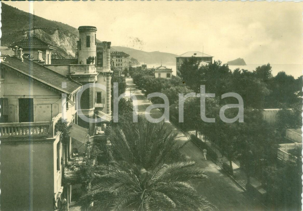 Cartolina originale da collezione 1941 SPOTORNO SV Veduta della Via Aurelia e Miramare Cartolina FG NV 1