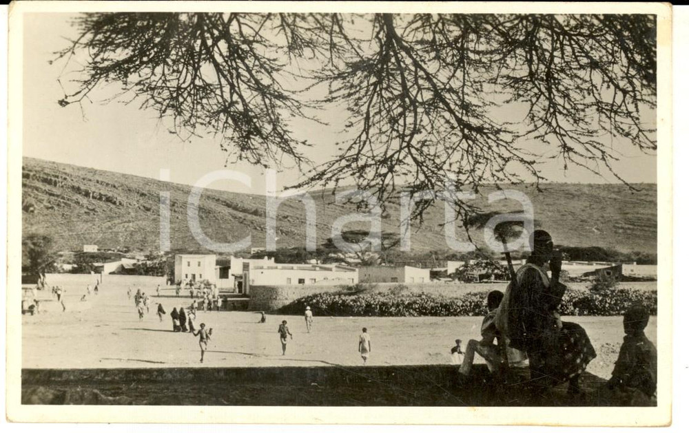 1935 ca AOI DIRE DAUA (ETIOPIA) Quartiere indigeno *Cartolina postale FP NV