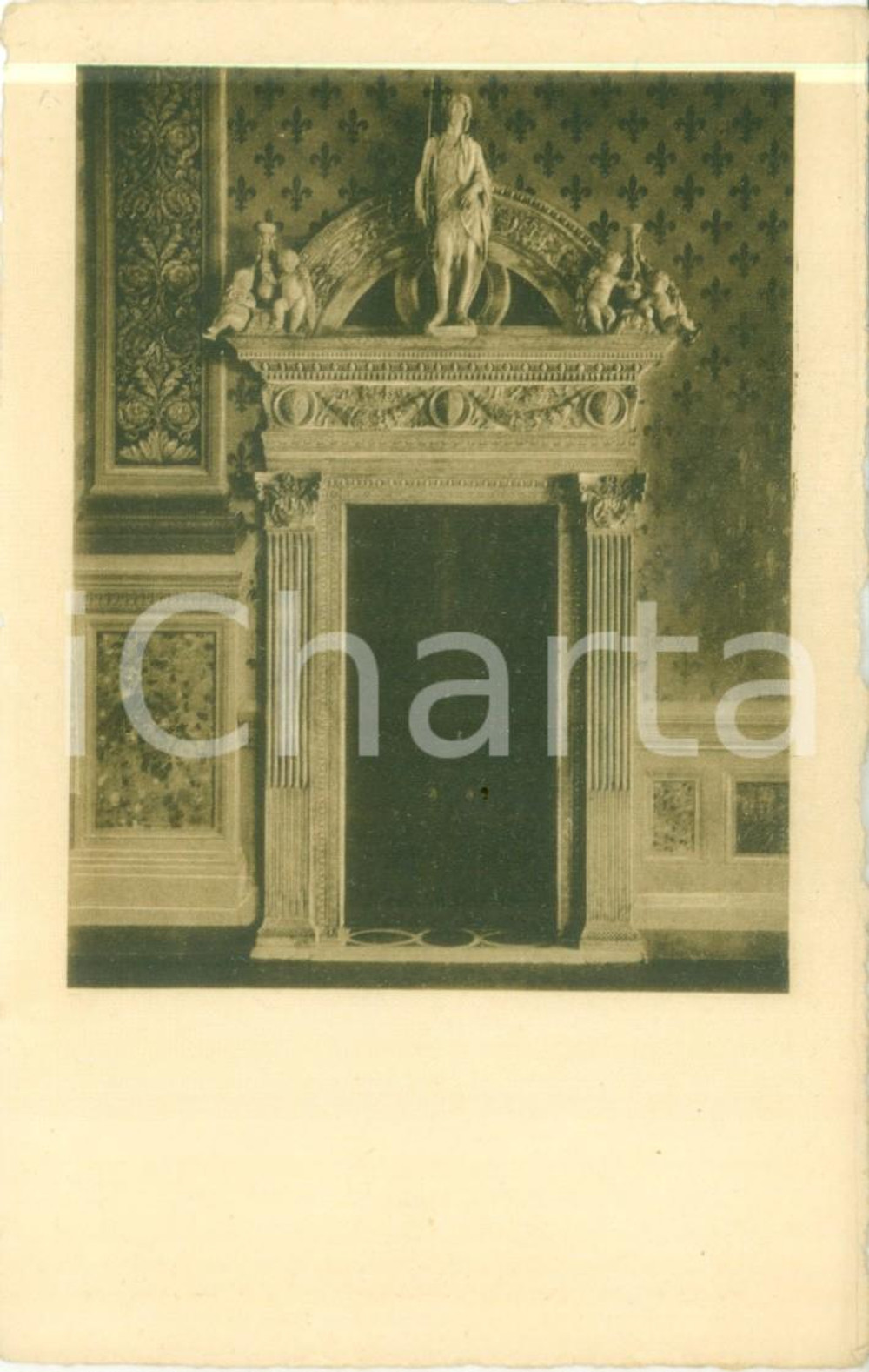 Cartolina originale da collezione 1930 ca FIRENZE Porta di Benello da MAJANO a Palazzo Vecchio Cartolina FP NV 1