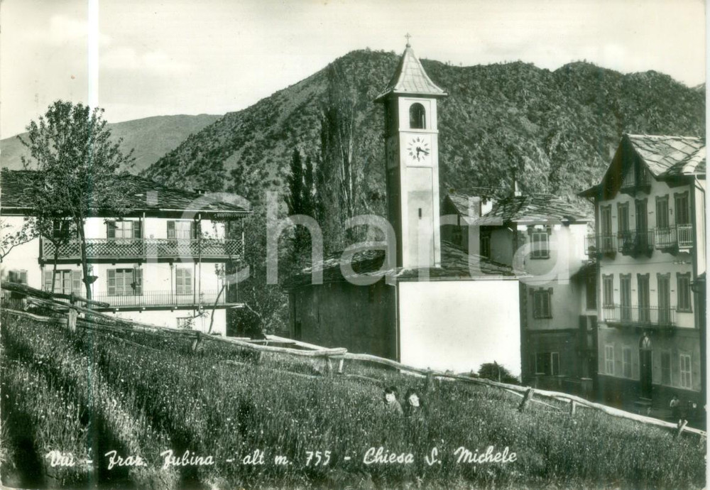 Cartolina originale da collezione 1962 VIÃ™ TO Chiesa di San Michele a FUBINA Cartolina FG VG 1