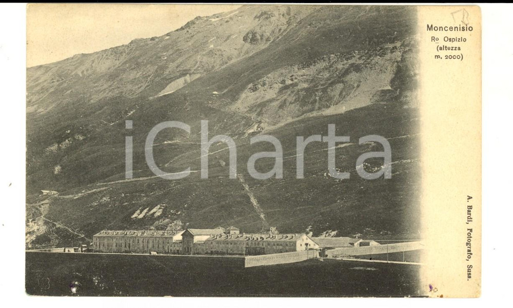 Cartolina originale da collezione 1900 ca COLLE DEL MONCENISIO FR Veduta del REGIO OSPIZIO Cartolina FP NV 1