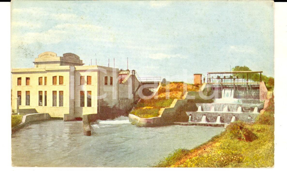 Cartolina originale da collezione 1930 ca Beni REGIO DEMANIO Naviglio di IVREA Officina SALTO PETIVA Cartolina FP 1