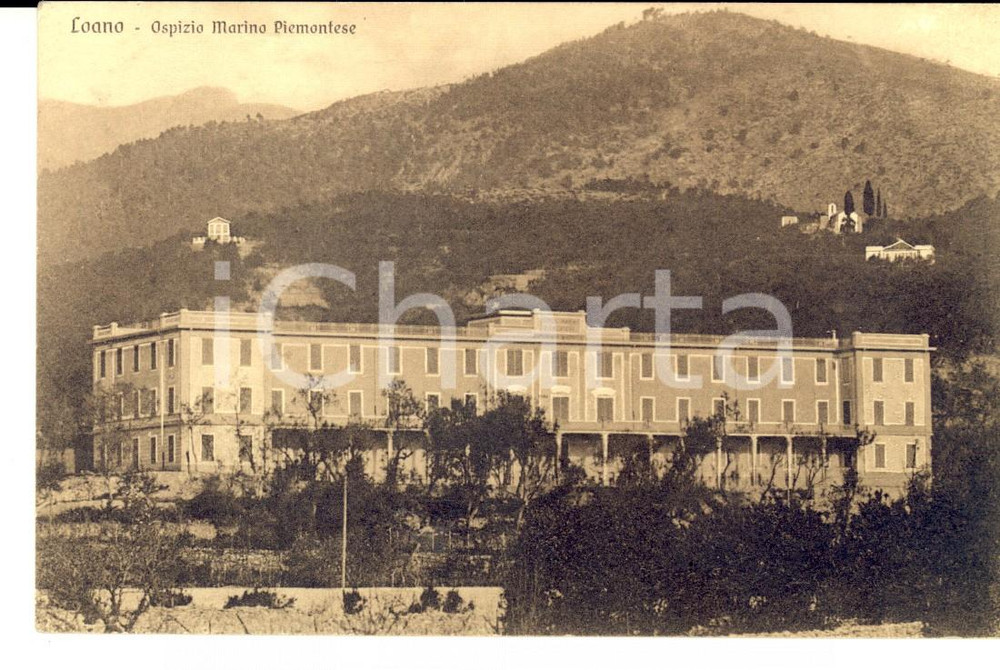 Cartolina originale da collezione 1931 LOANO SV Ospizio Marino Piemontese Cartolina postale FP VG 1