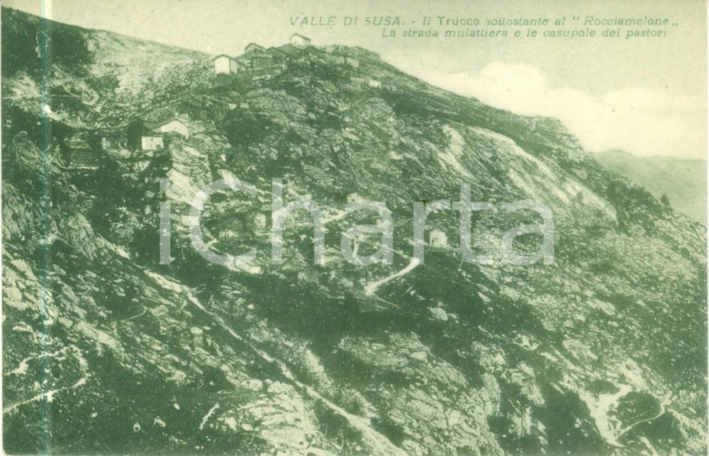 Cartolina originale da collezione 1930 ca SUSA TO Rifugio IL TRUCCO sotto il ROCCIAMELONE Cartolina FP NV 1