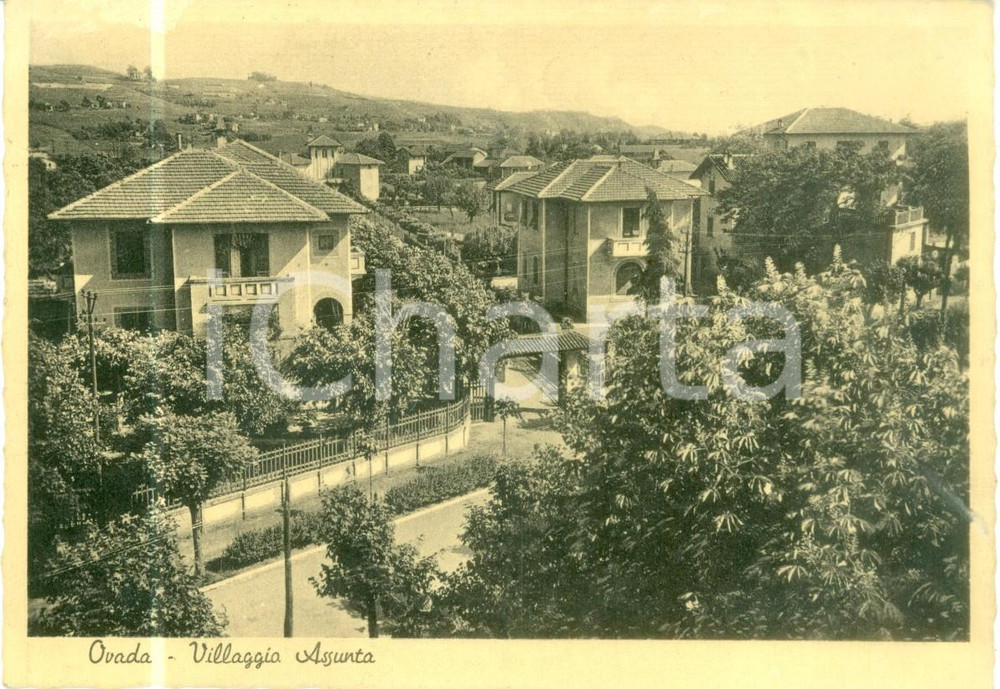 Cartolina originale da collezione 1941 OVADA AL Veduta del Villaggio ASSUNTA Cartolina FG VG 1