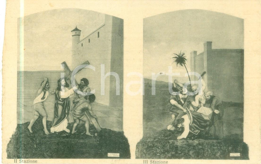Cartolina originale da collezione 1930 ca GHIFFA VB VIa Crucis Chiesa della SANTISSIMA TRINITA  Cartolina FP NV 1
