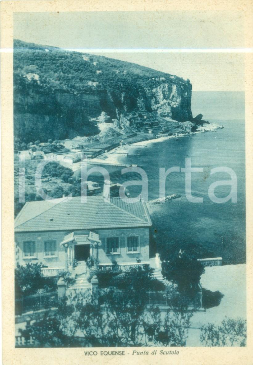 Cartolina originale da collezione 1939 VICO EQUENSE NA Panorama di Punta di SCUTOLO Cartolina FG VG 1