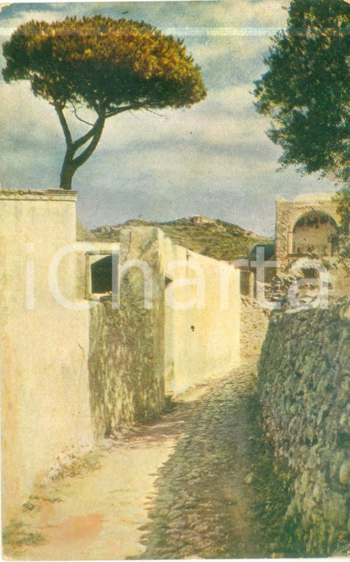 Cartolina originale da collezione 1935 ca CAPRI NA Strada che va a TIBERIO Grand Hotel QUISISANA Cartolina FP VN 1
