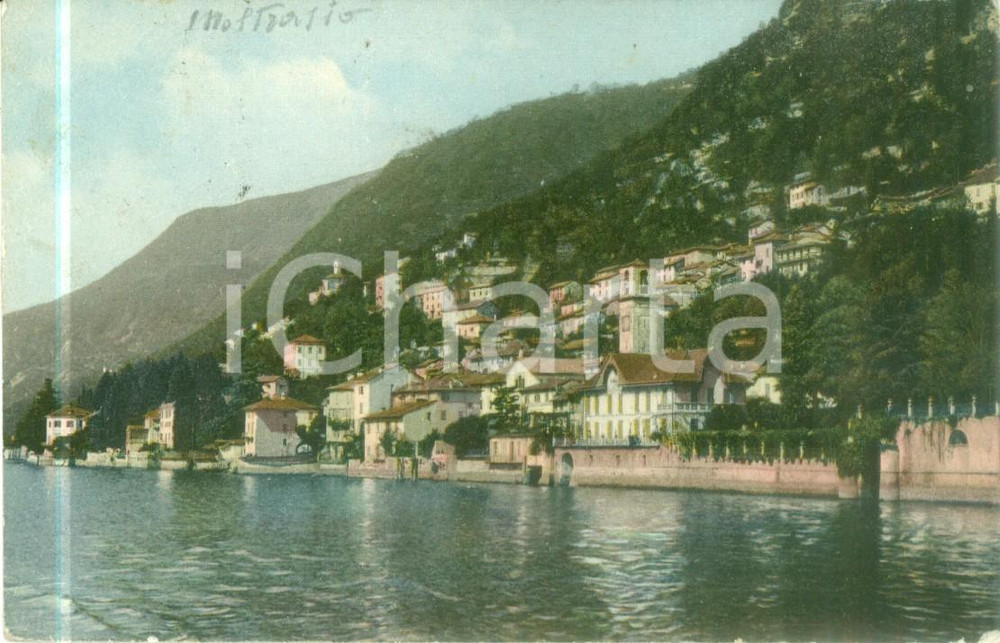 Cartolina originale da collezione 1920 MOLTRASIO CO Panorama con il Lago di COMO Cartolina FP VG 1