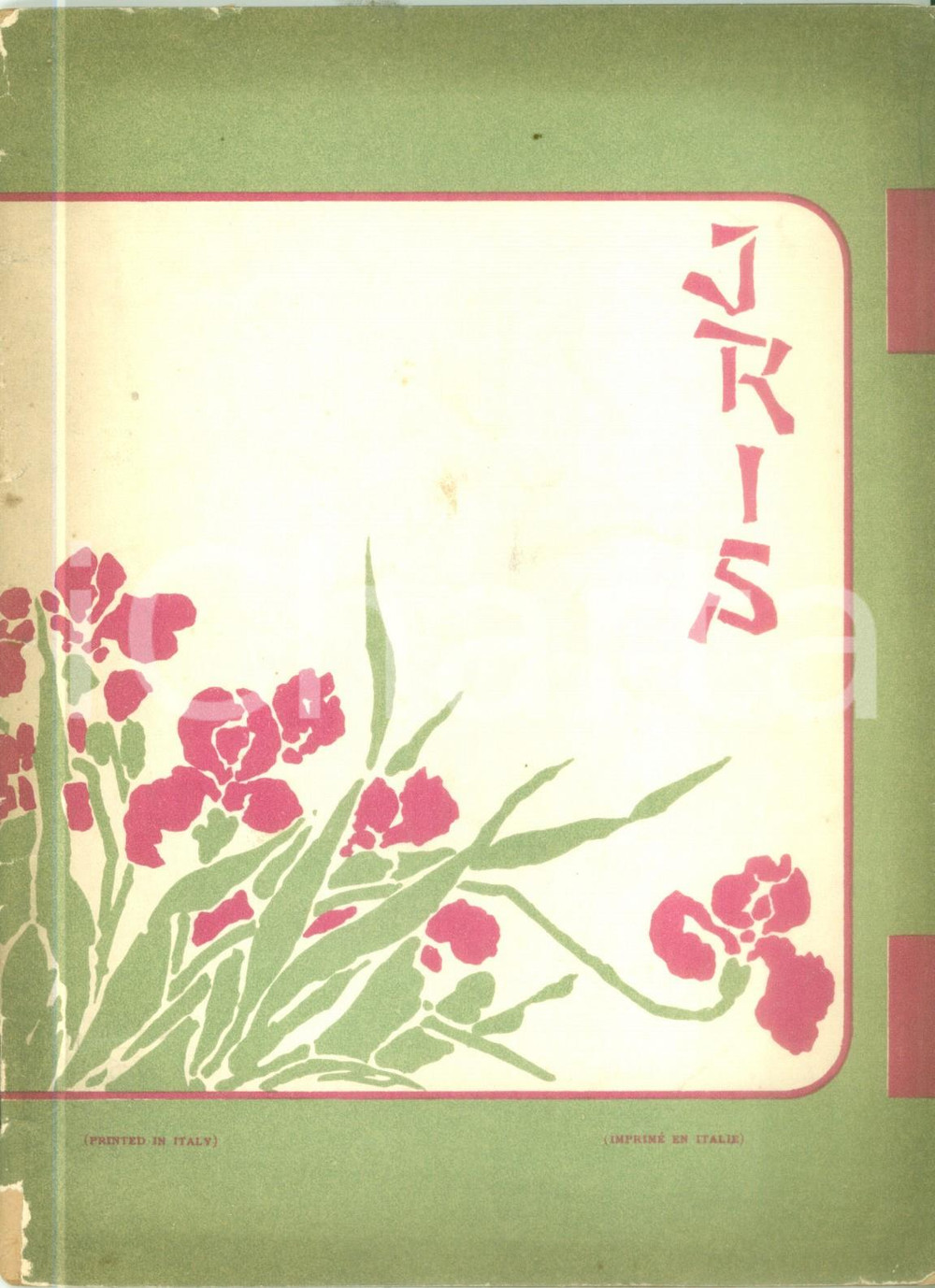 Oggetto da collezione cartaceo 1924 Luigi ILLICA Pietro MASCAGNI Iris Libretto Edizioni RICORDI 1