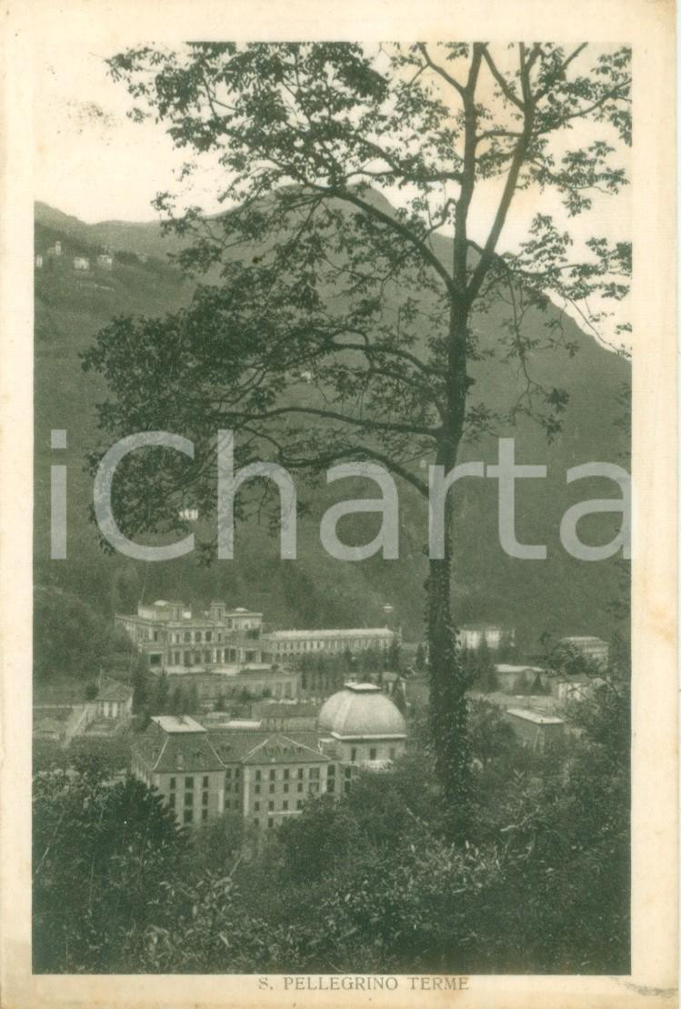 Cartolina originale da collezione 1937 SAN PELLEGRINO TERME BG Panorama aereo degli stabilimenti Cartolina FP VG 1