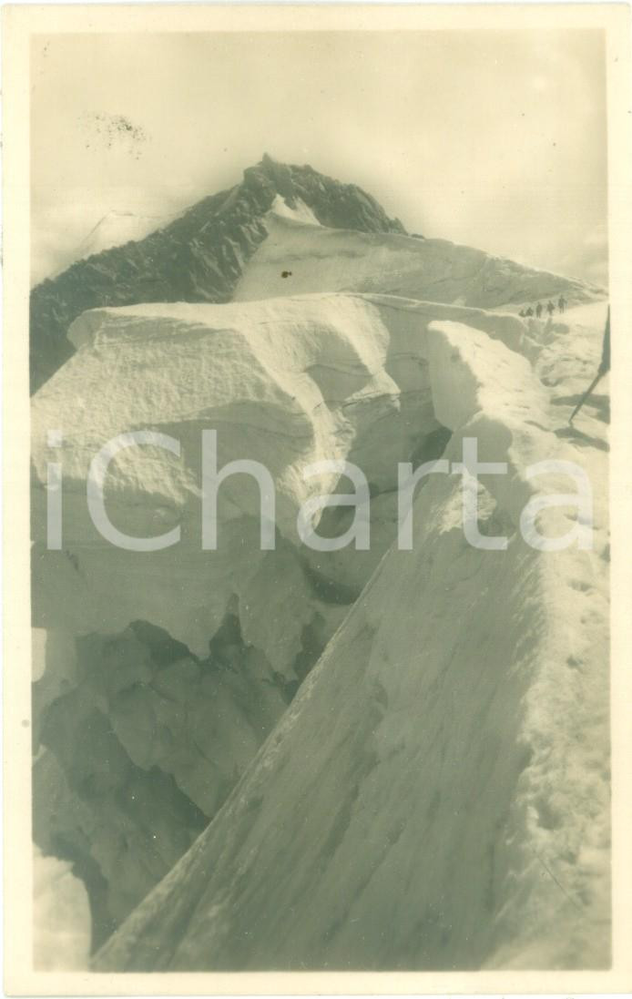 Cartolina originale da collezione 1930 ca TRENTO Veduta della PRESANELLA innevata Cartolina FP NV 1