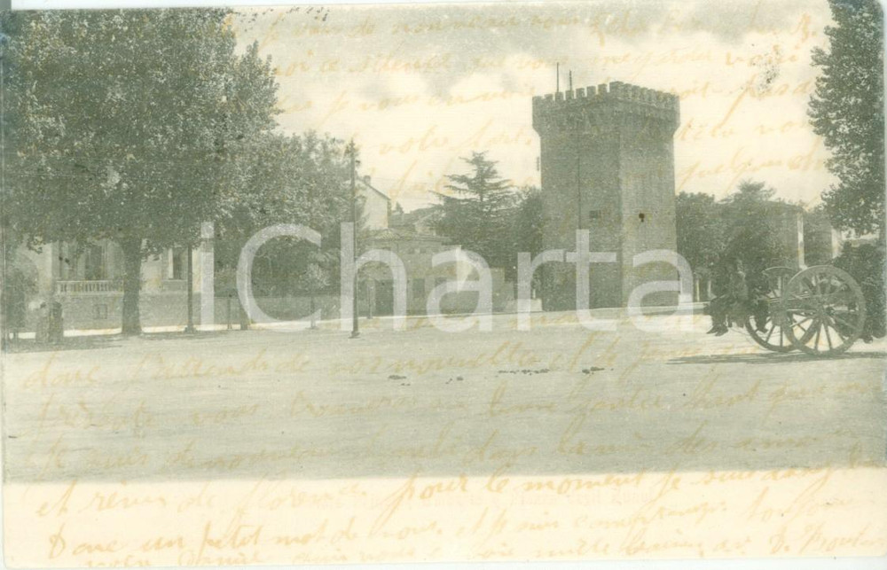 Cartolina originale da collezione 1906 FIRENZE Viale Principe Umberto Piazza degli ZUAVI Cartolina FP VG 1