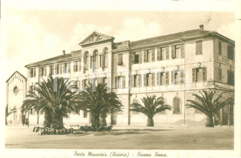 1935 PORTO MAURIZIO (IM) Palazzo Provinciale in Piazza ROMA *Cartolina FP NV