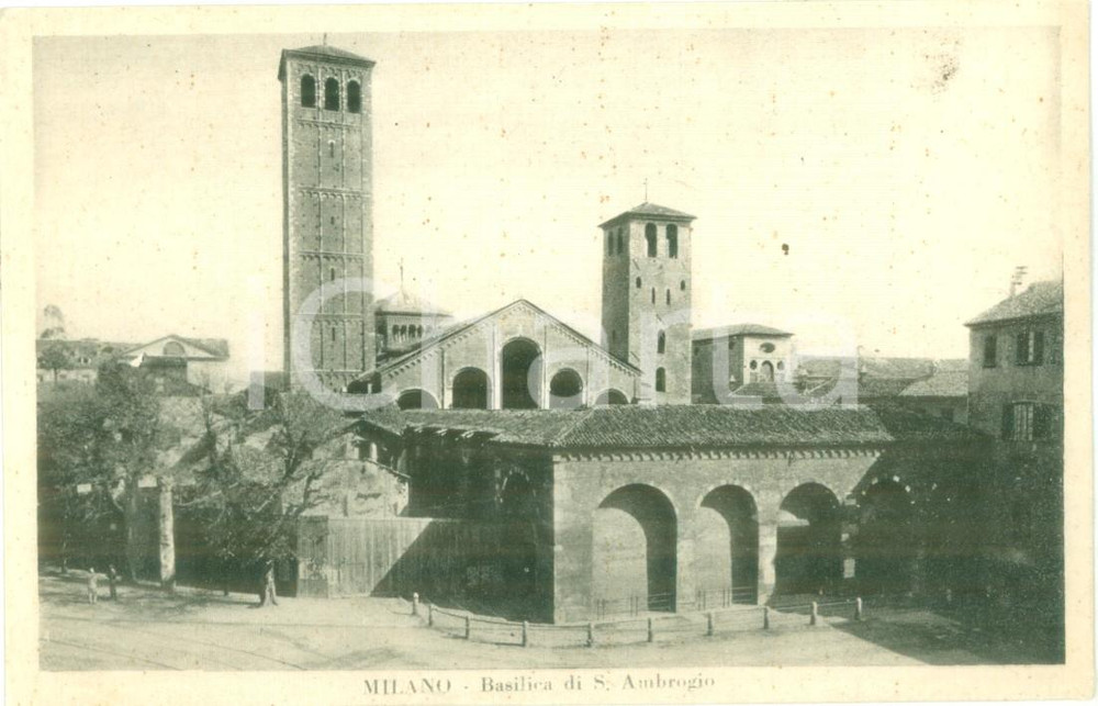 Cartolina originale da collezione 1935 ca MILANO Basilica di Sant Ambrogio Cartolina postale FP NV 1