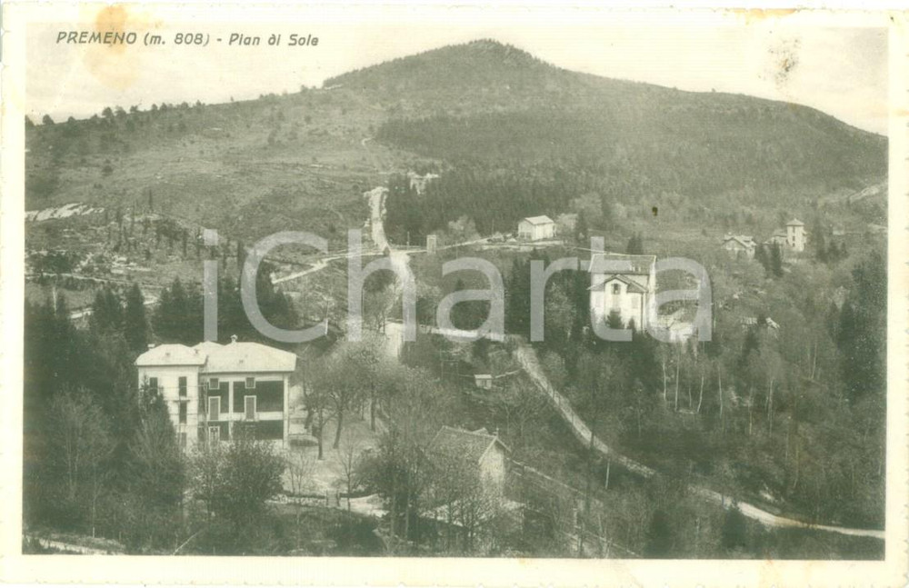 Cartolina originale da collezione 1939 PREMENO VB Panorama di Pian di Sole Cartolina FP VG 1