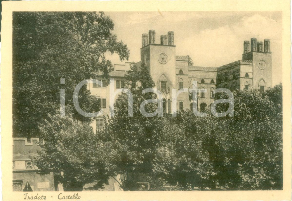 Cartolina originale da collezione 1940 ca TRADATE VA Veduta del Castello PUSTERLAMELZI Cartolina FG NV 1