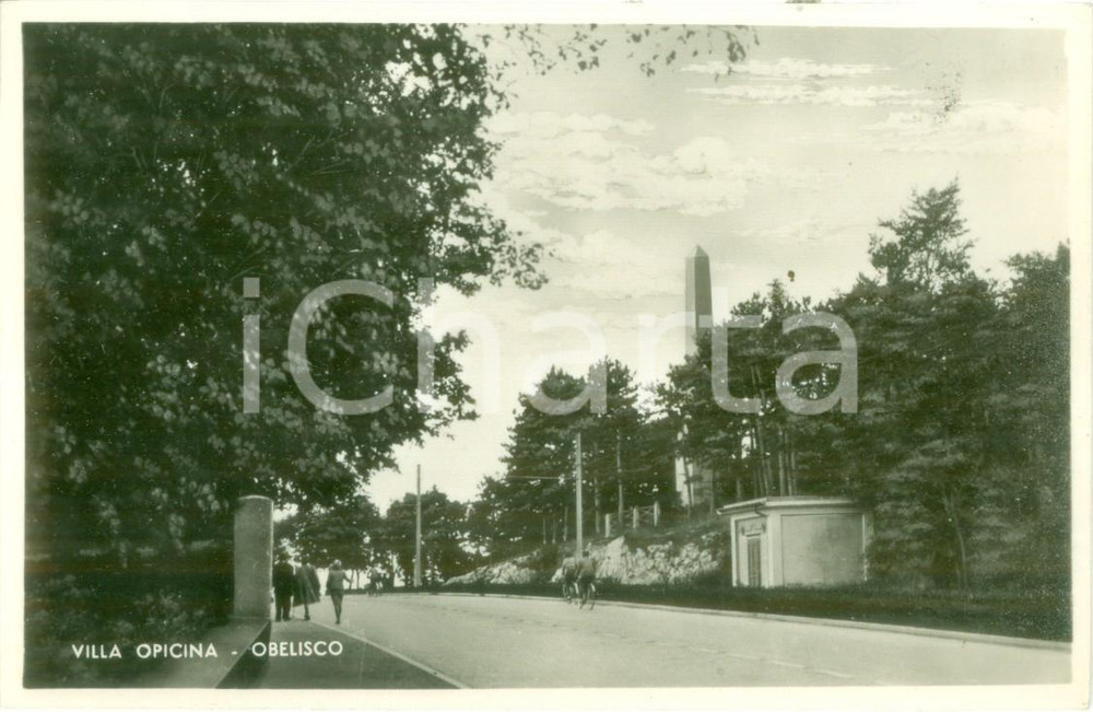 Cartolina originale da collezione 1939 TRIESTE L obelisco di Villa OPICINA Cartolina postale FP NV 1