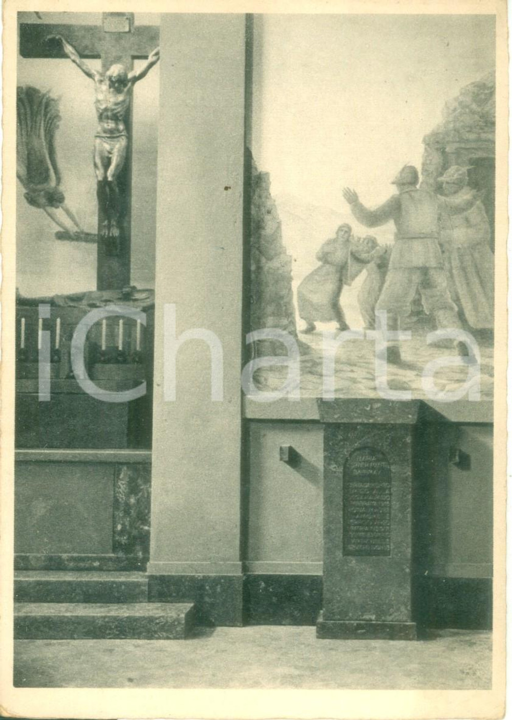 Cartolina originale da collezione 1938 PALUZZA Sacrario di TIMAU  Tomba di Maria PLOZNER Cartolina FG NV 1