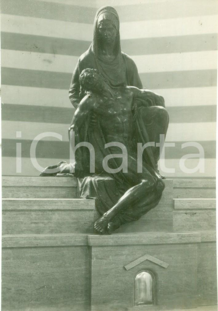 Fotografia d epoca originale 1928 TRIPOLI LIBIA La PietÃ , dello scultore Attilio SELVA Fotografia 1