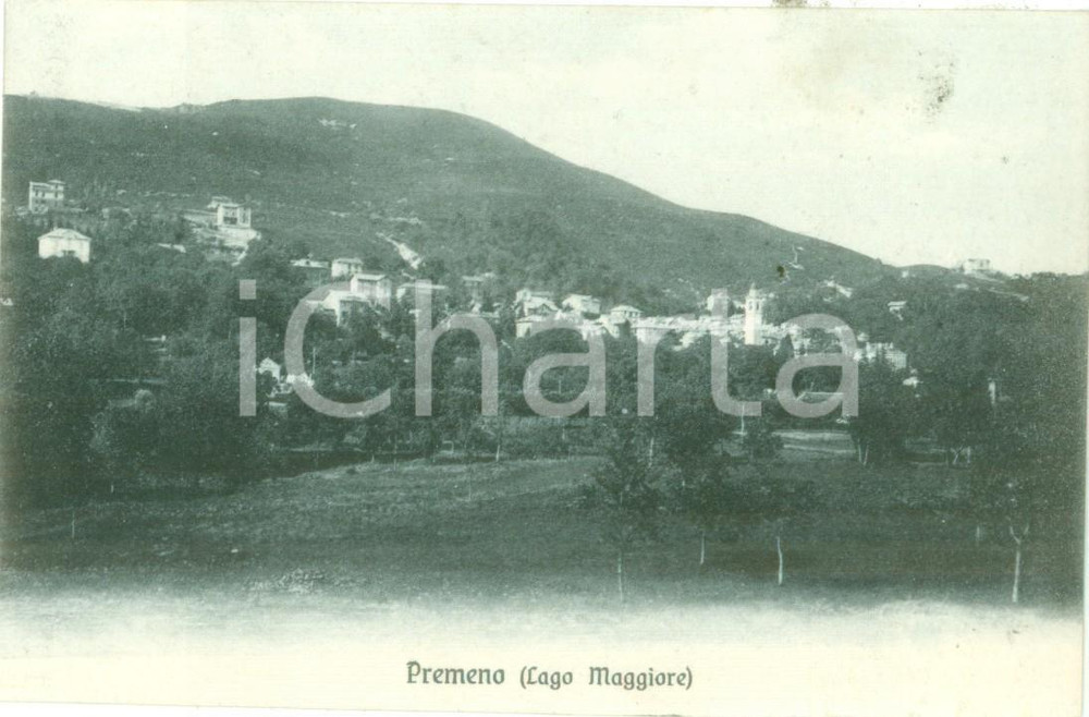 Cartolina originale da collezione 1930 ca PREMENO VB Panorama del paese Cartolina postale FP NV 1