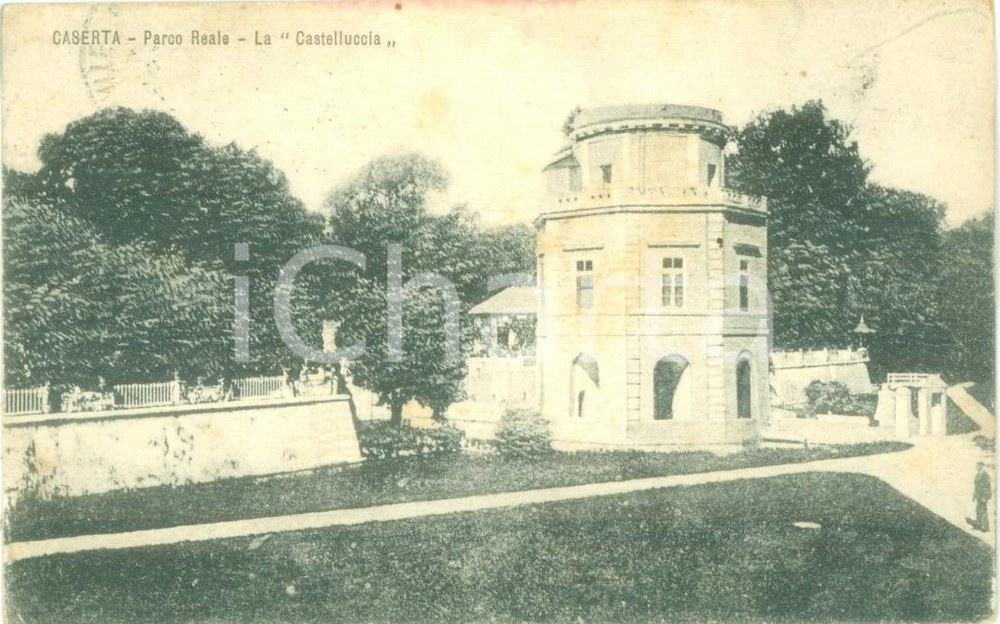 1926 CASERTA Parco Reale LA CASTELLUCCIA *Cartolina postale FP VG