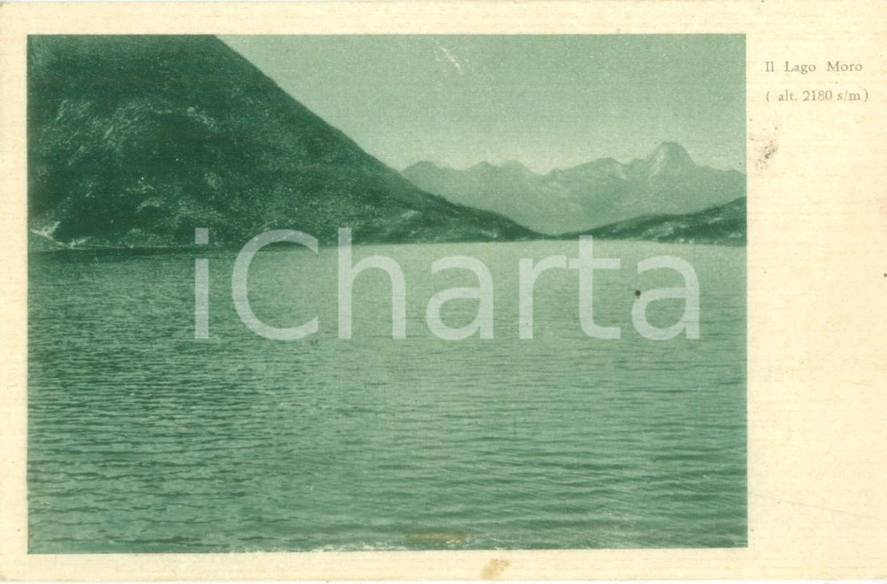 Cartolina originale da collezione 1936 FOPPOLO BG Panorama con il Lago MORO Cartolina FP VG 1