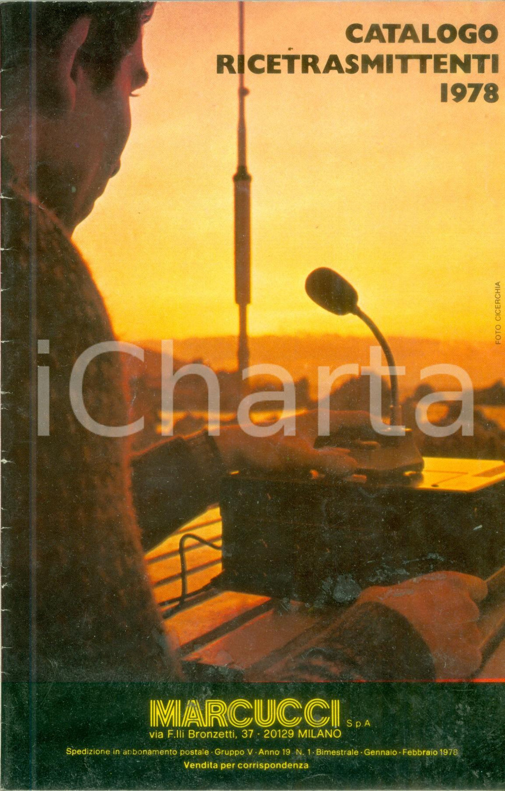 Materiale pubblicitario d’epoca 1978 MILANO Ditta MARCUCCI Catalogo ricetrasmittenti ILLUSTRATO 1