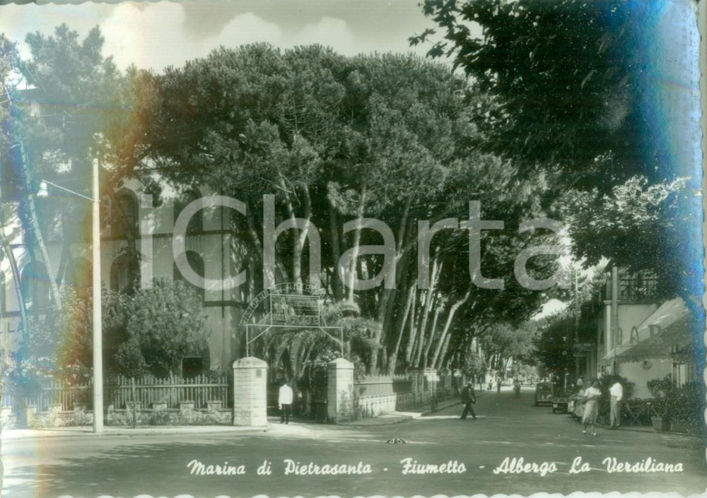 Cartolina originale da collezione 1960 MARINA DI PIETRASANTA LU Albergo La Versiliana a FIUMETTO Cartolina FG VG 1