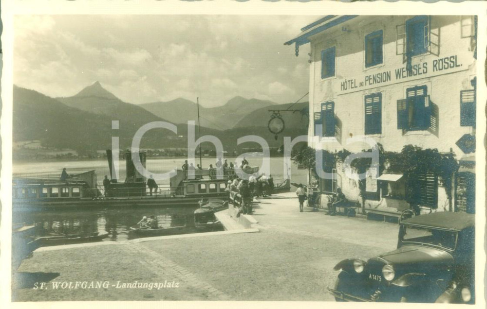 Cartolina originale da collezione 1940 ca SANKTWOLFGANGIMSALZKAMMERGUT Vaporetto ELISABETH Cartolina FP NV 1