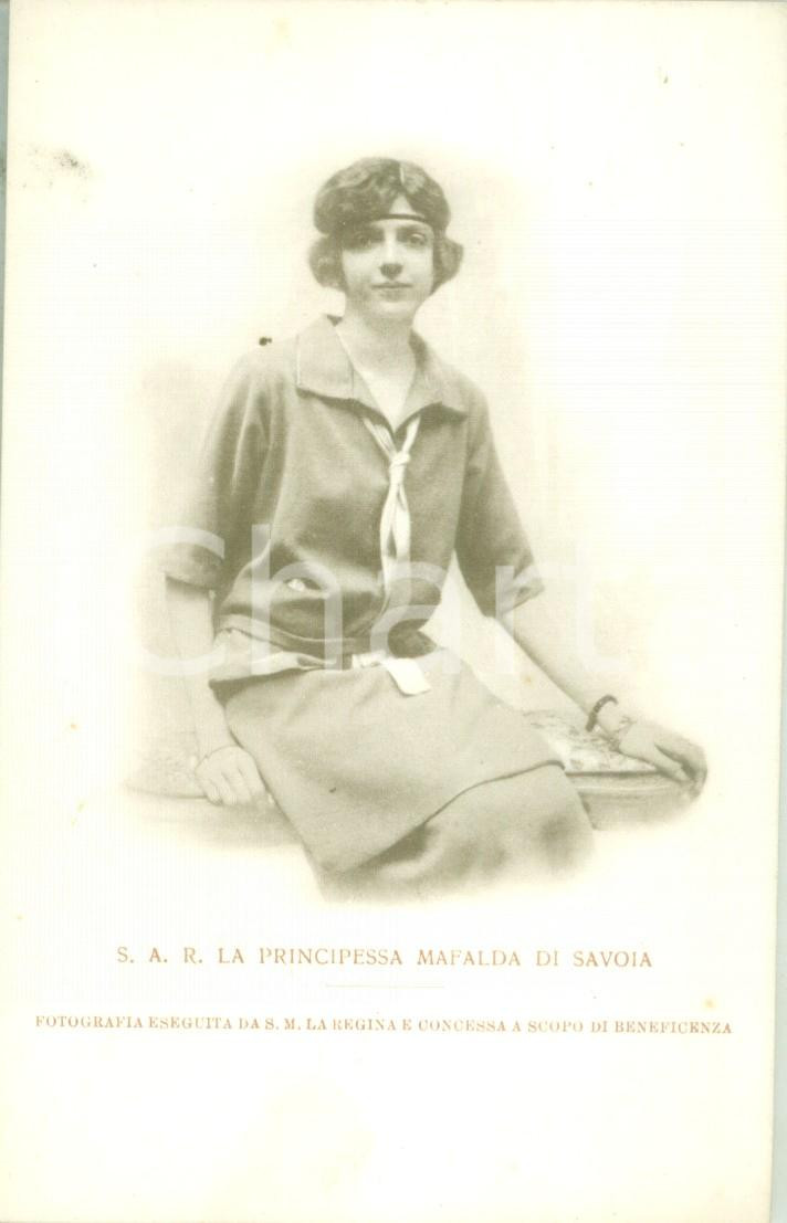 Cartolina originale da collezione 1930 ca RITRATTI SAVOIA La principessa Mafalda Cartolina FP NV 1