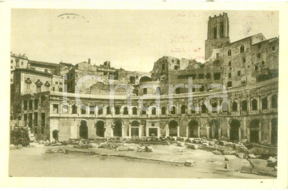 Cartolina originale da collezione 1934 ROMA Mercati Traianei PubblicitÃ  Ristorante del Pozzetto Cartolina FP VG 1