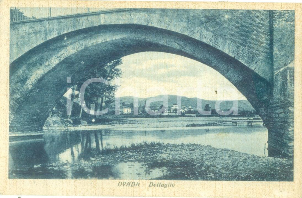 Cartolina originale da collezione 1942 OVADA AL Dettaglio del ponte sull ORBA Cartolina postale FP NV 1