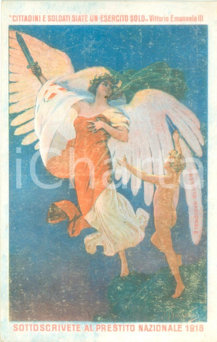 Cartolina originale da collezione 1915 ca PROPAGANDA WW1 Cittadini e soldati un esercito solo Cartolina FP NV 1