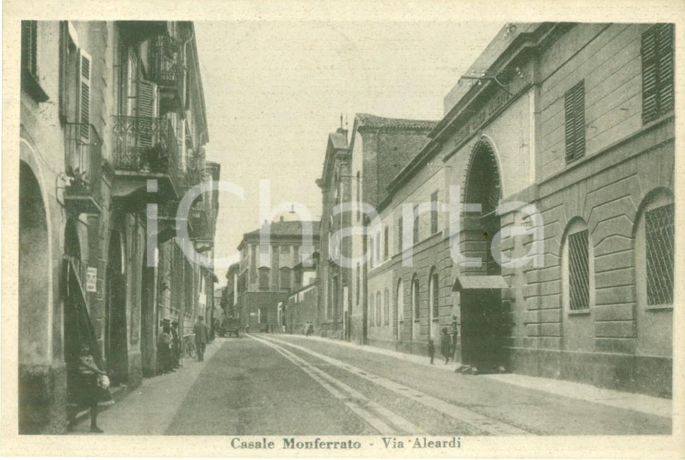 Cartolina originale da collezione 1953 CASALE MONFERRATO AL 1Â° centenario Istituto LEARDI Cartolina FP annullo 1