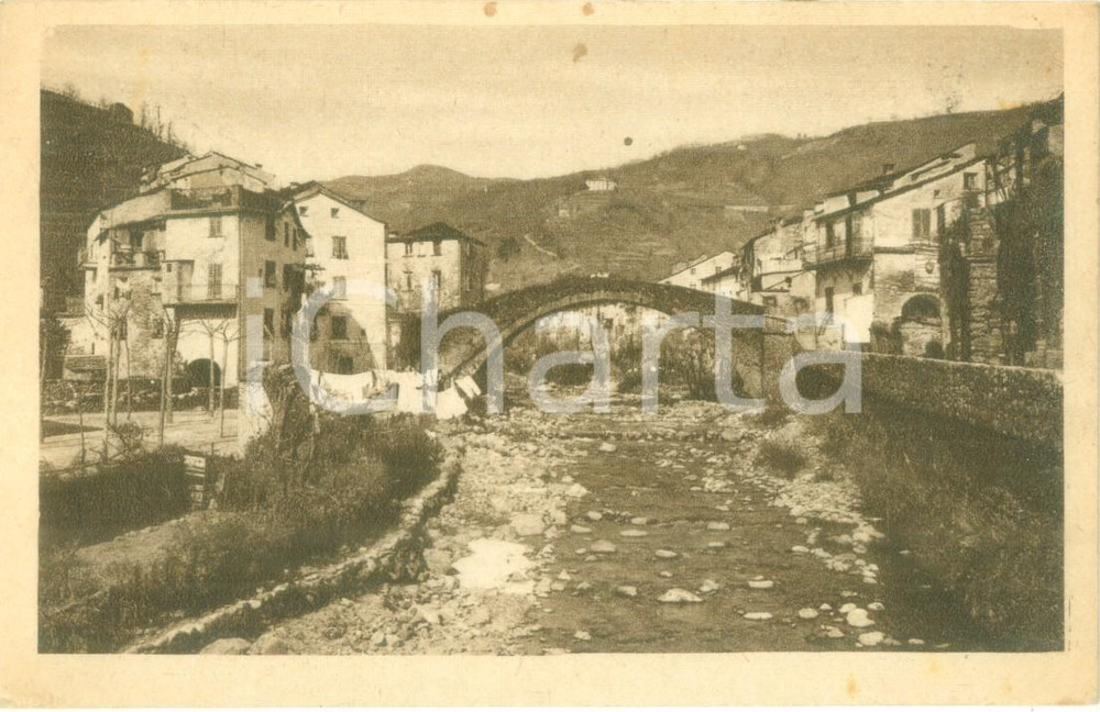 Cartolina originale da collezione 1943 VARESE LIGURE SP Ponte di GRECINO sul fiume CROVANA Cartolina FP VG 1