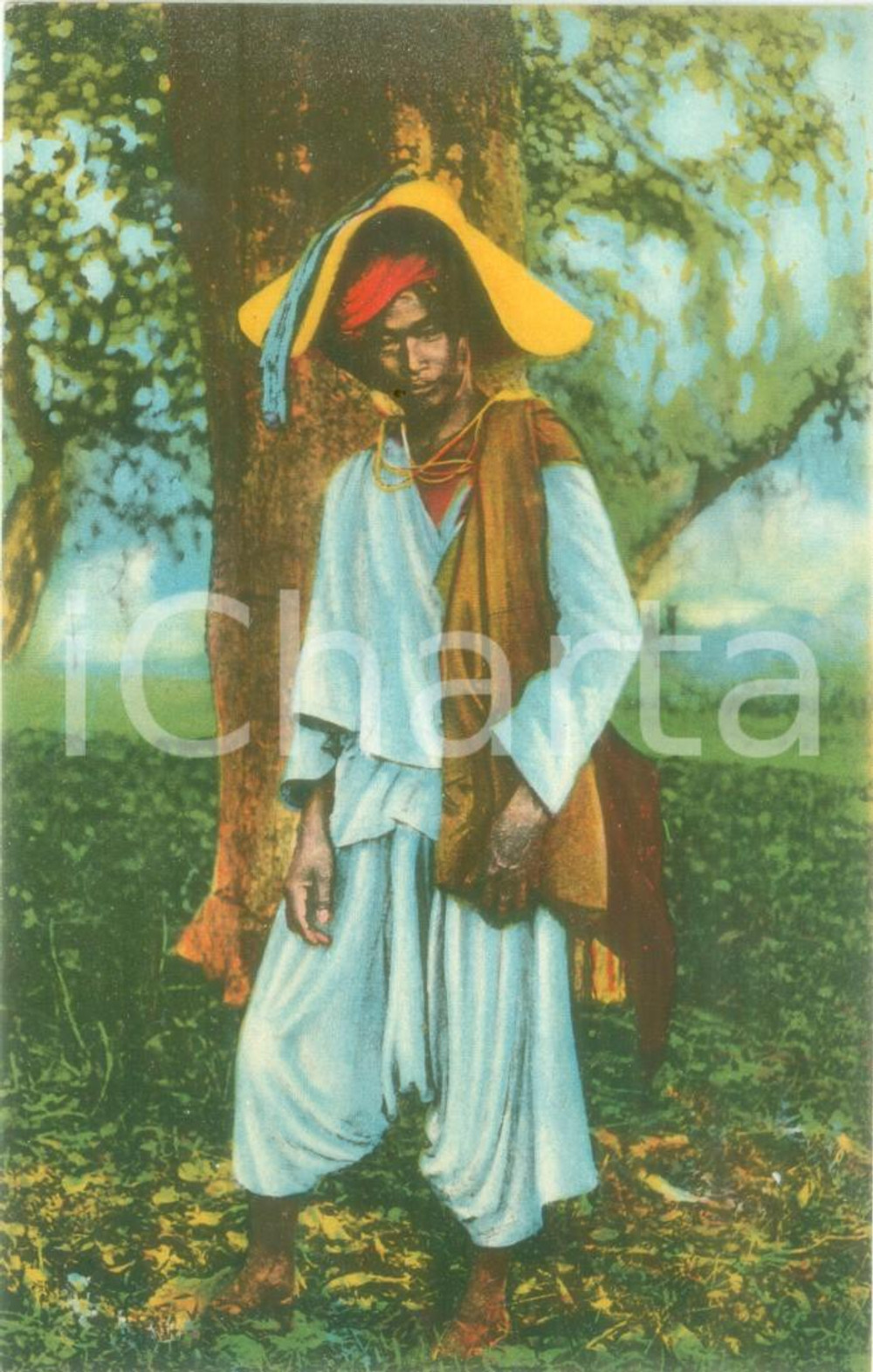 Cartolina originale da collezione 1939 MISSIONI ESTERE  BIRMANIA pittoresca Uomo tipo SHAN Cartolina FP NV 1