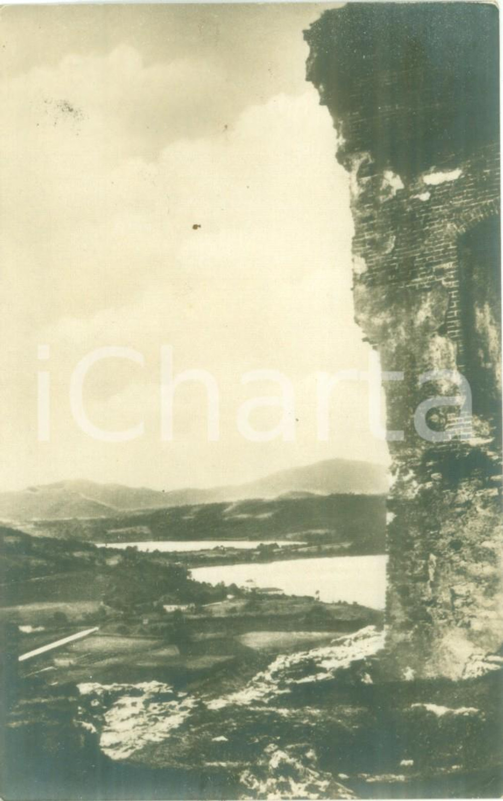 Cartolina originale da collezione 1935 ca AVIGLIANA TO Il Lago piccolo e il Lago grande Cartolina FP NV 1