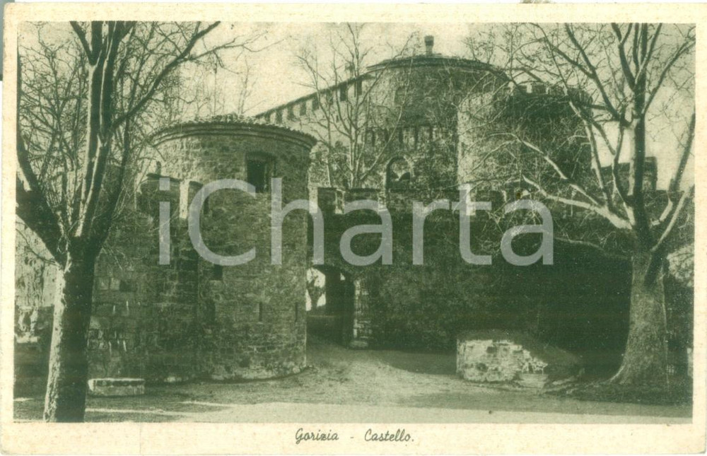 Cartolina originale da collezione 1939 GORIZIA Scorcio panoramico del Castello Cartolina FP VG 1