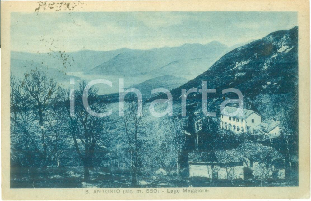 Cartolina originale da collezione 1948 CASTELVECCANA VA Panorama di SANT ANTONIO Cartolina FP VG 1